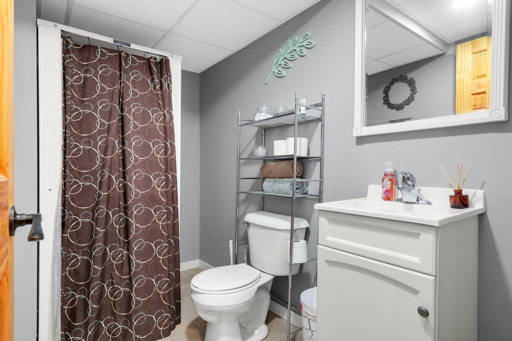 3/4 bath in the lower level