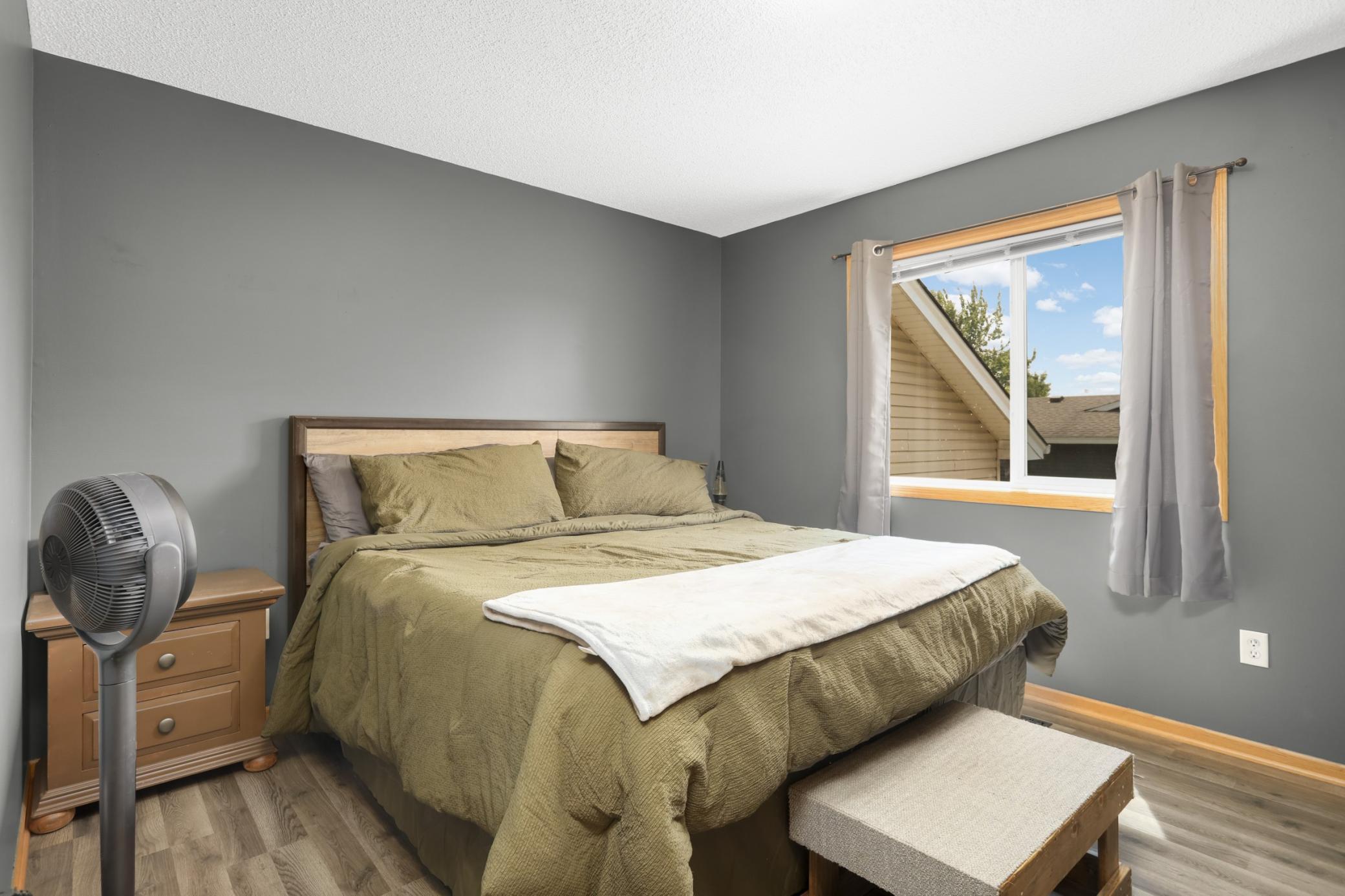 New flooring in the bedrooms