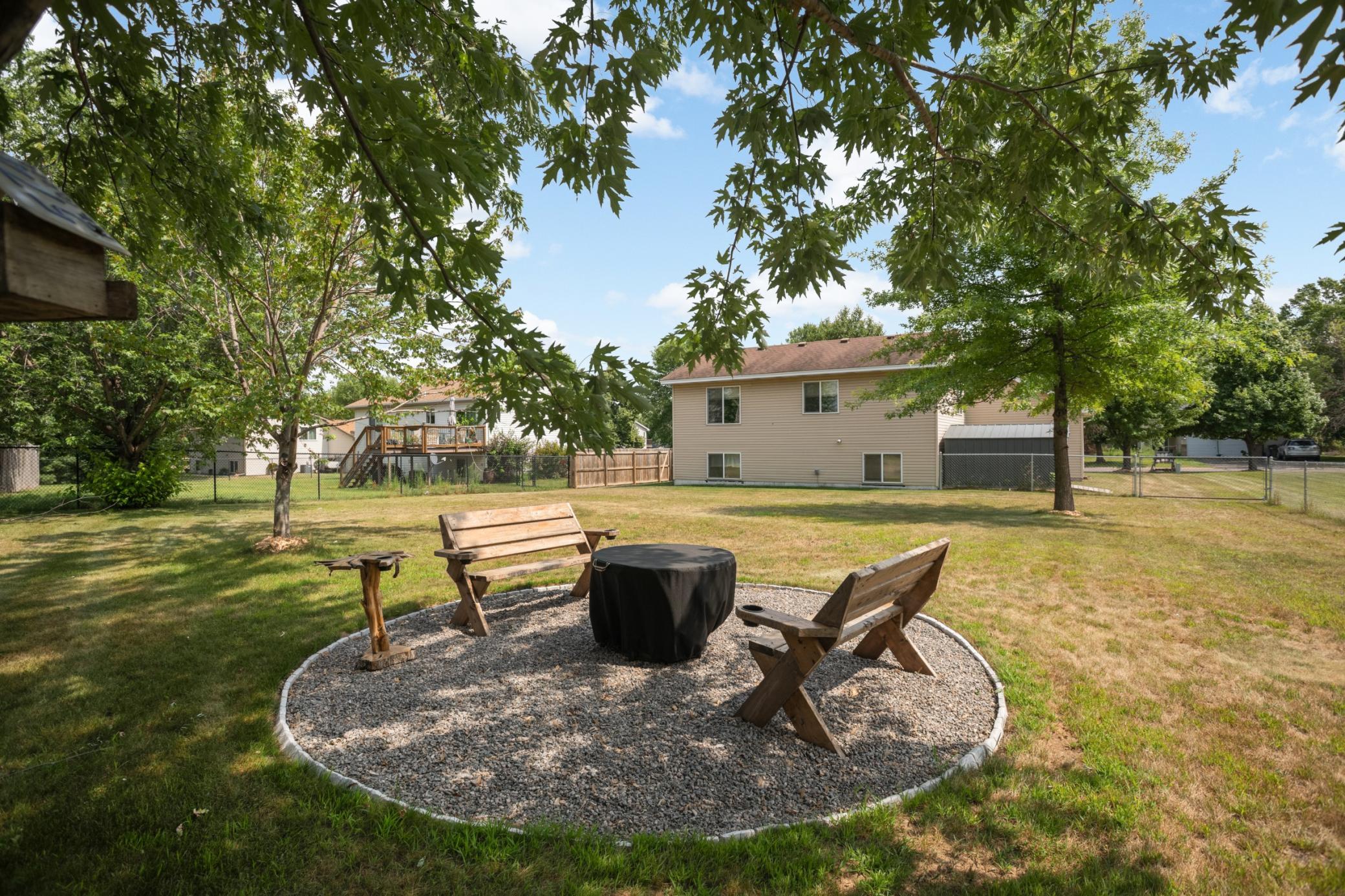 Great firepit area for this summer/fall