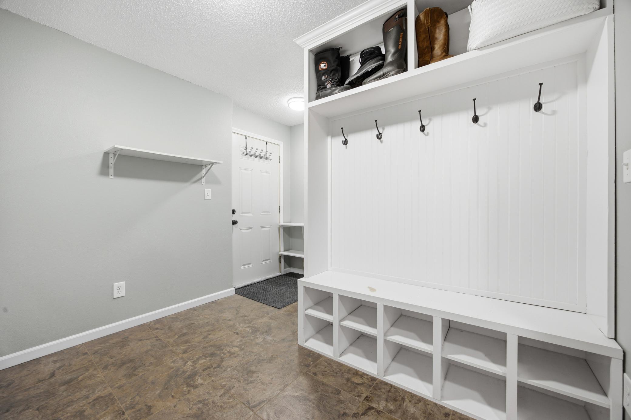 Garage Walk-Down to Mudroom