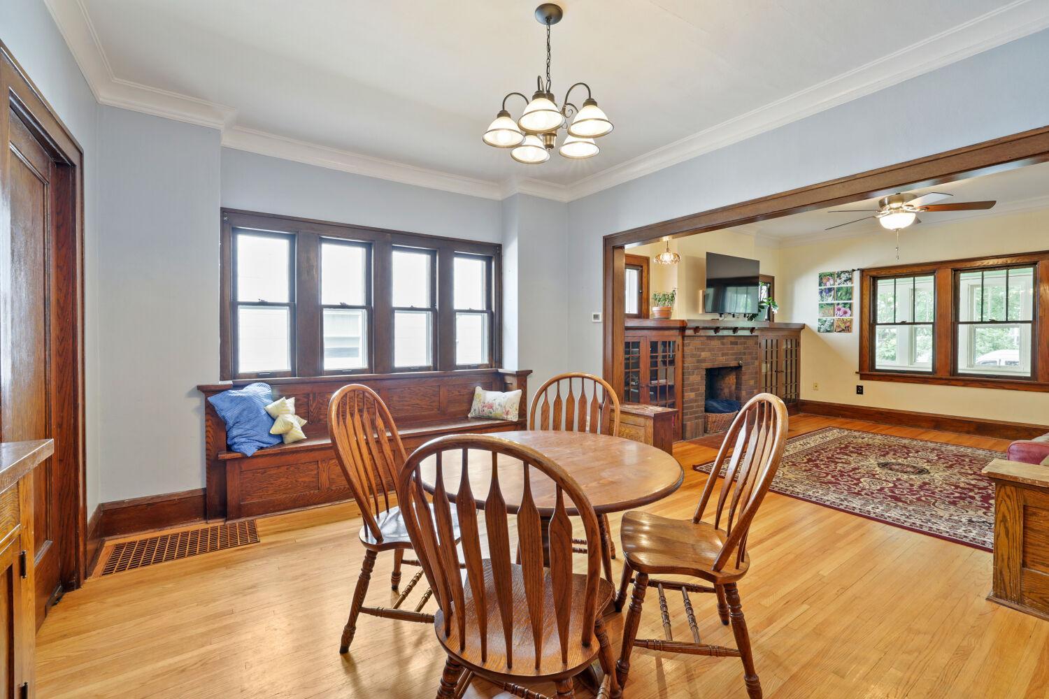 Enjoy the natural light from the window seat!