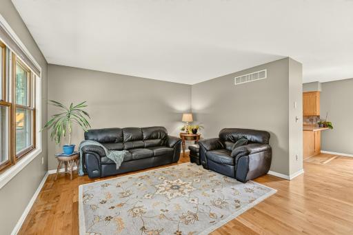 Hardwood floors throughout the main level.
