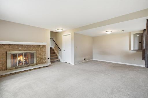 Nice sized family room with additional space for game room, office area, exercise equipment etc.
