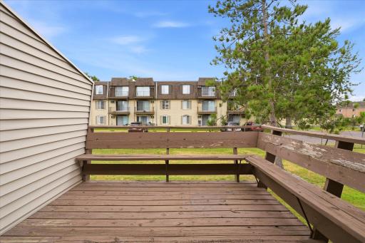 Built in seating + room for your grill & table!