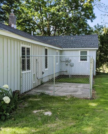 East side of the house fenced yard