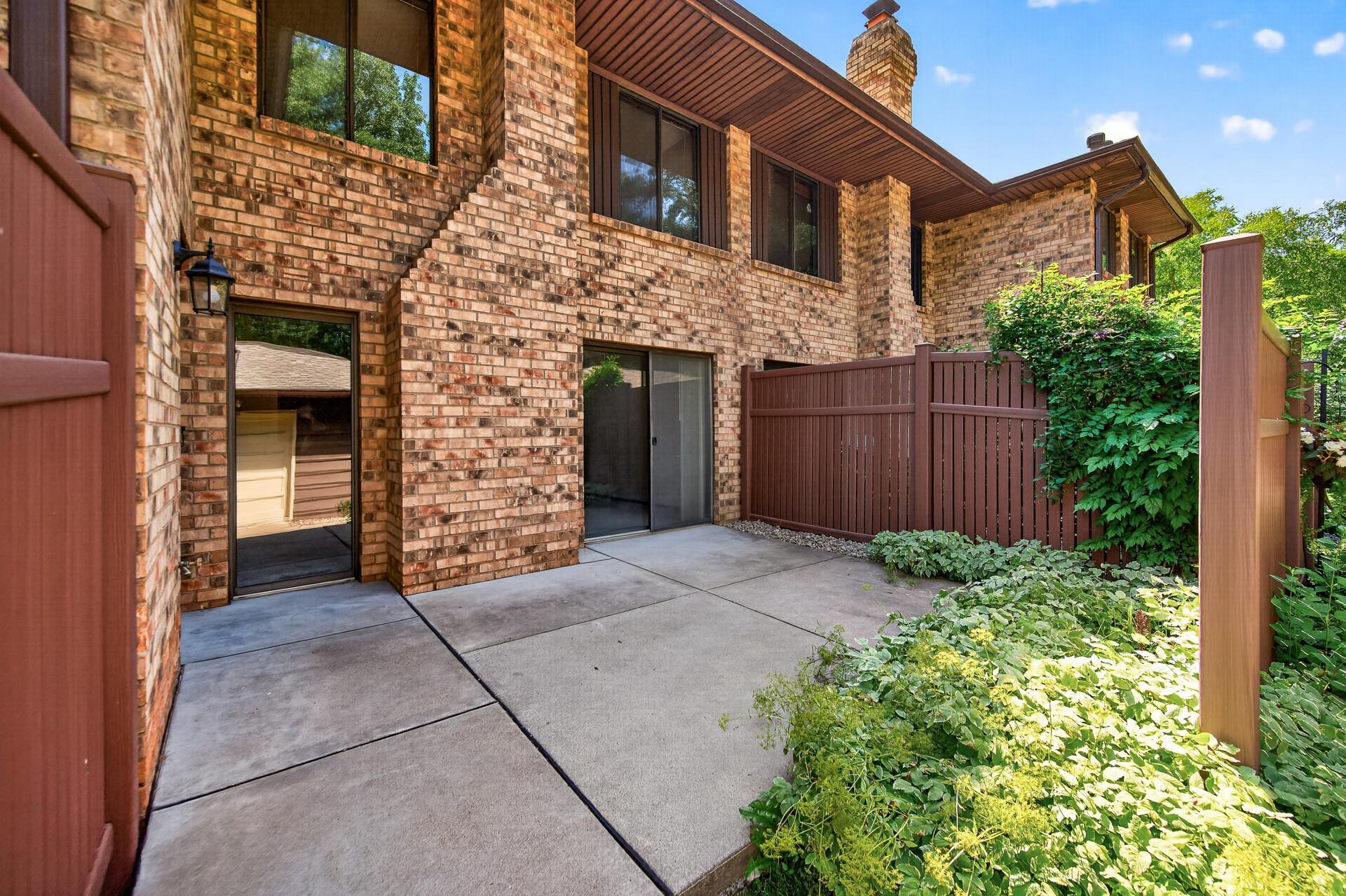 Large private patio