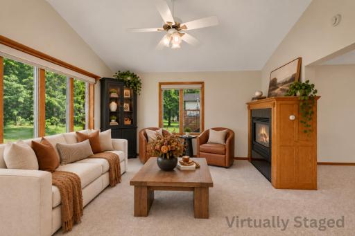Sunroom - main level - virtually staged
