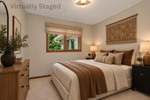 Bedroom 2 - main level - virtually staged