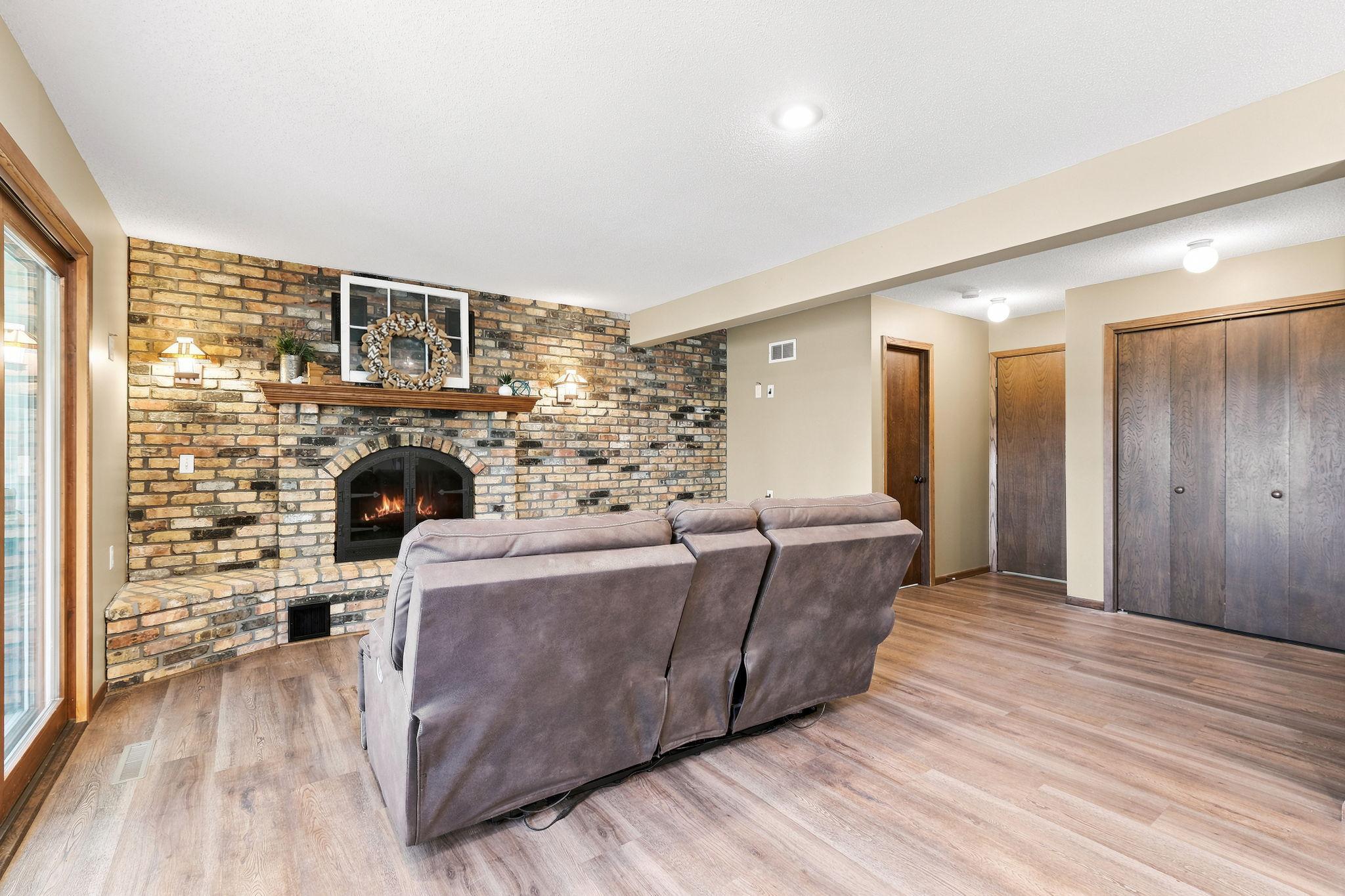 Family Room with Cozy Fireplace