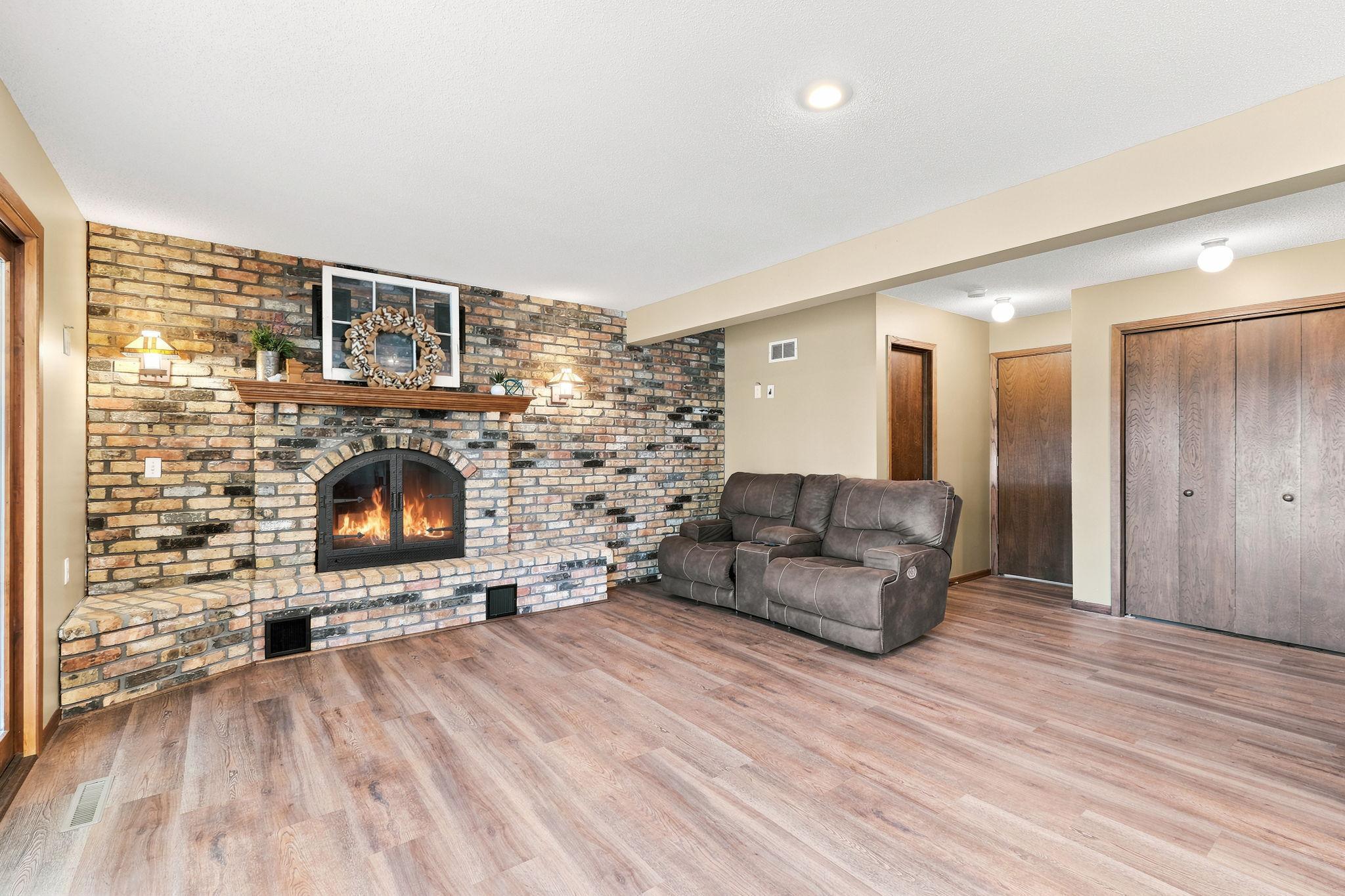 Family Room with Cozy Fireplace