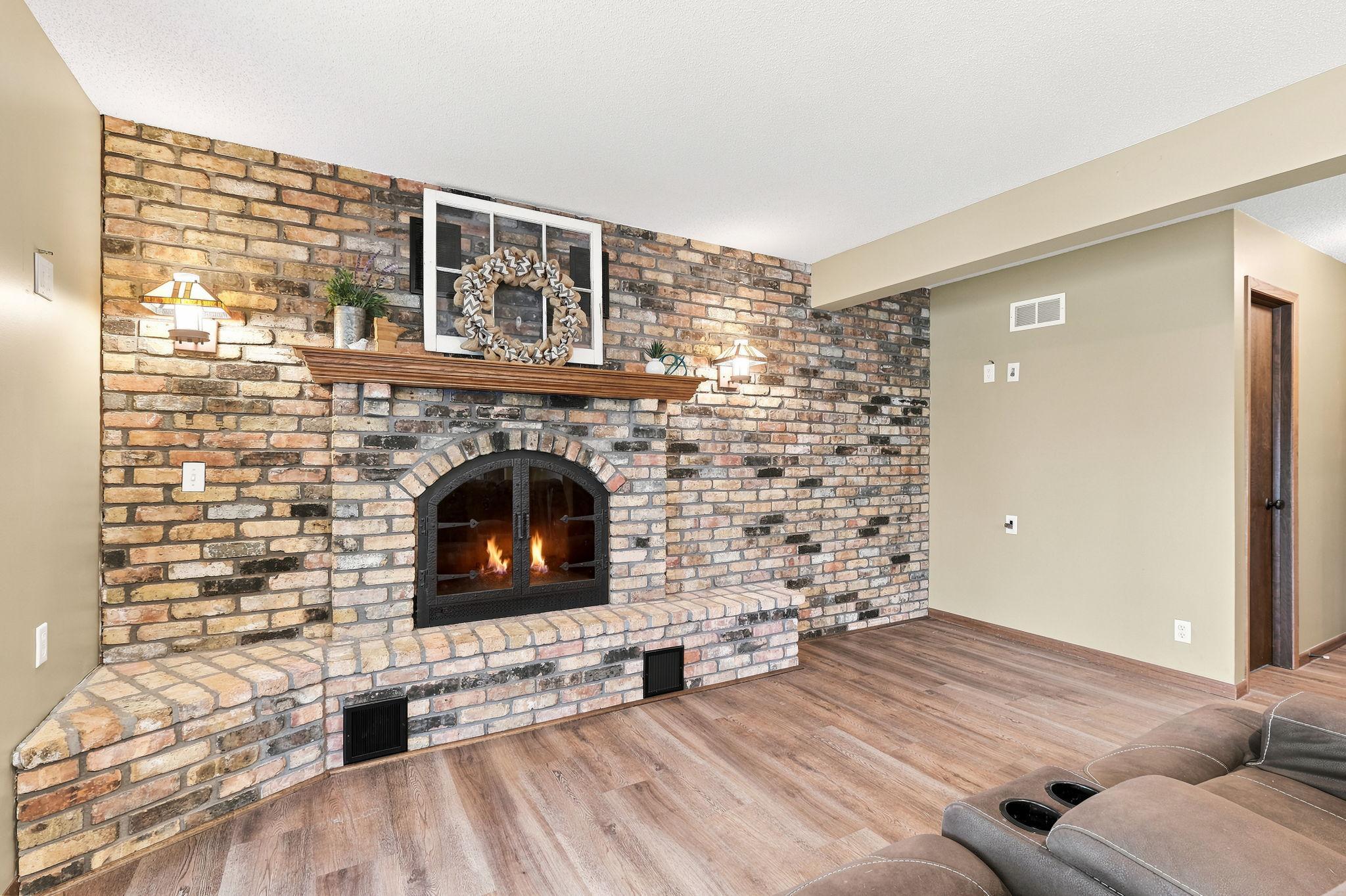 Family Room with Cozy Fireplace
