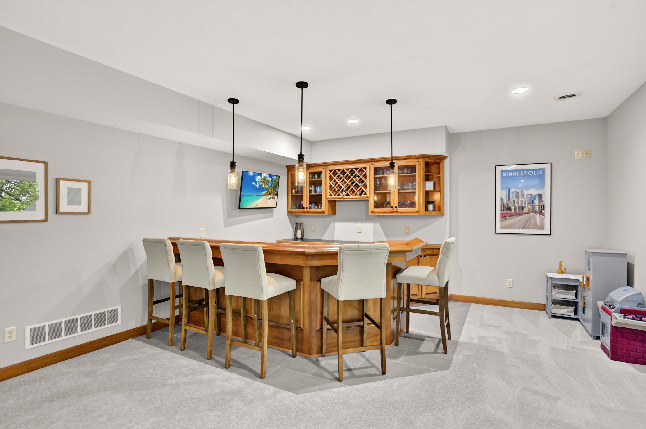 Basement Bar Area