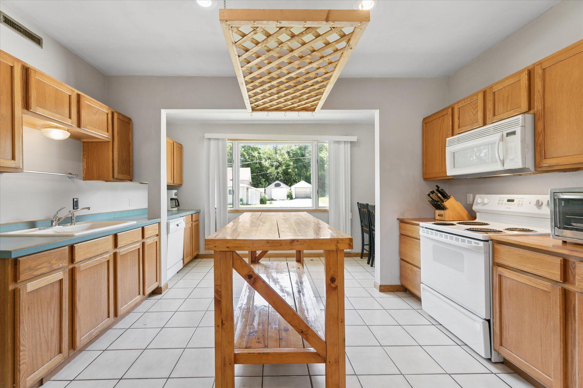 Beautiful kitchen with natural lighting
