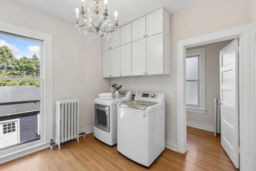 Second-floor laundry and private bath add everyday convenience.