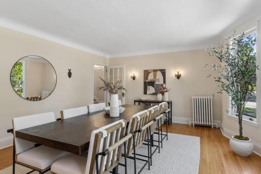 Generous formal dining room with plenty of space for hosting.