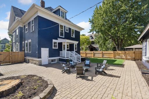 Inviting patio with plenty of space for outdoor dining, entertaining, and relaxing.