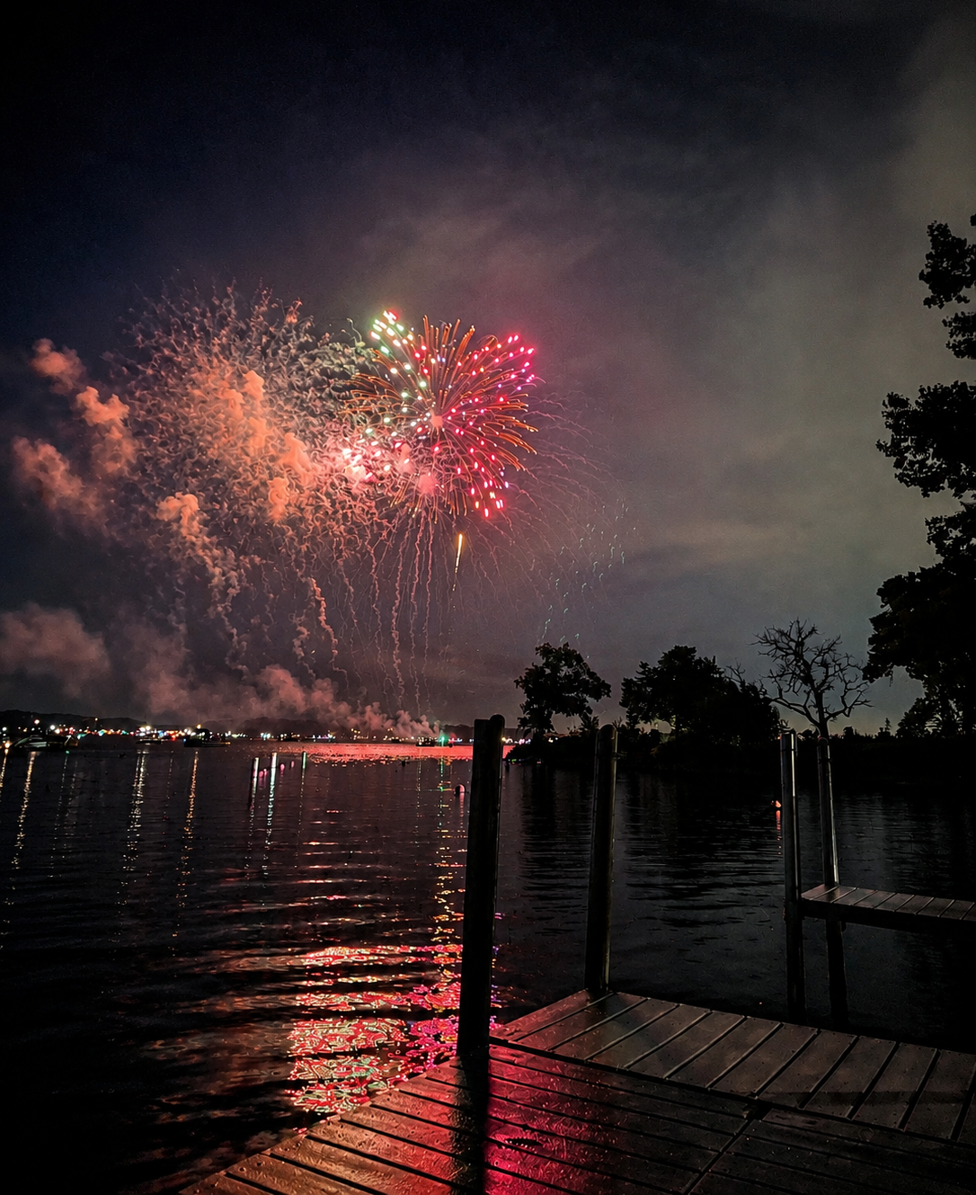 Fireworks taken from the dock