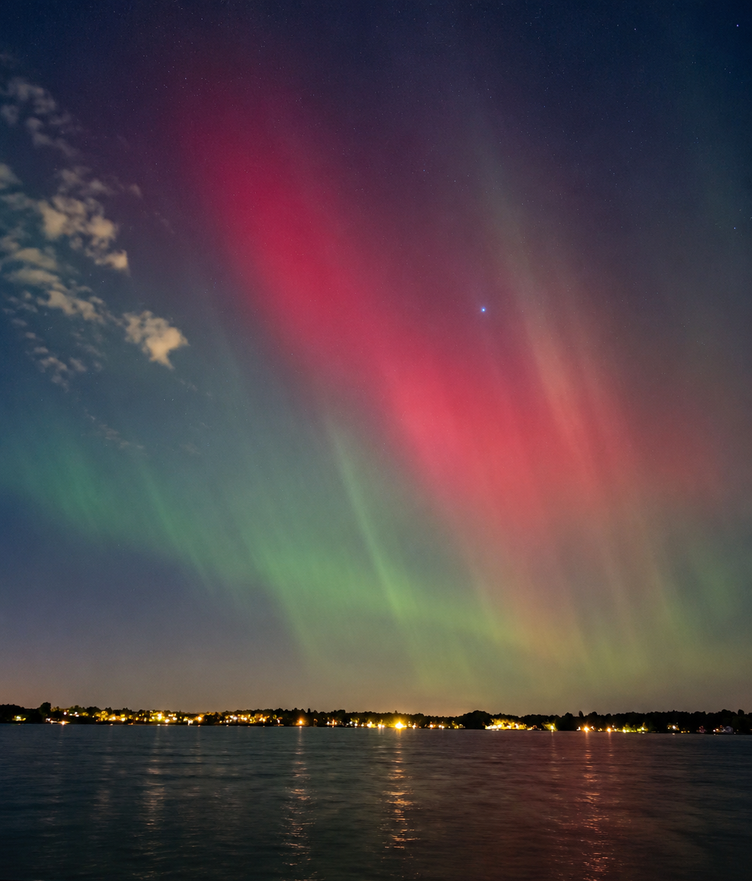 Northern Lights taken from the backyard