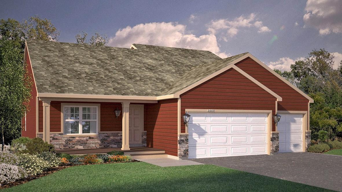 Artists Rendering of the Cameron II American Classic. Actual home will have different exterior colors. Options and colors may vary. Ask Sales Agent for details.
