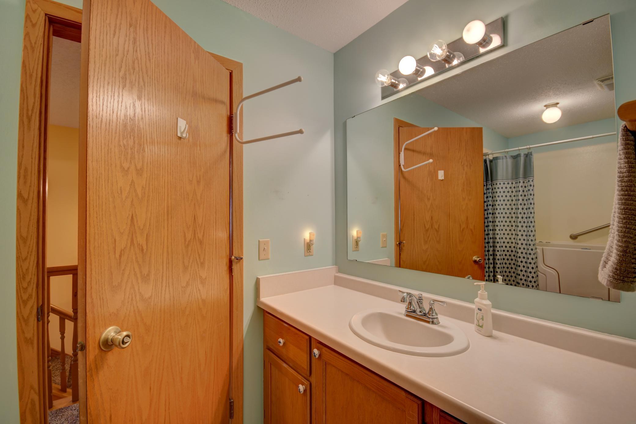Vanity area Primary Jack and Jill Full Bath