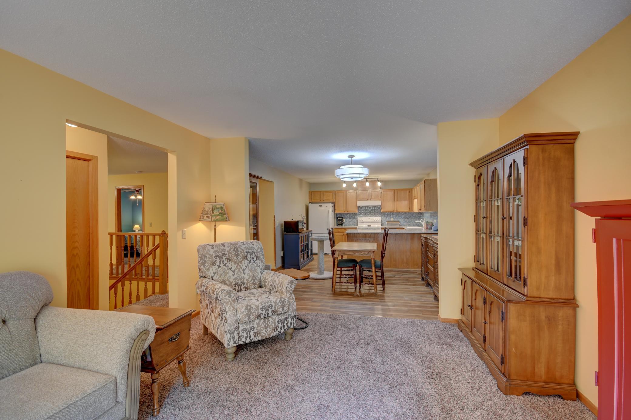 Living Room with view to Kitchen