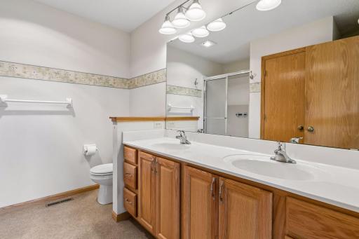 main level primary en suite bathroom