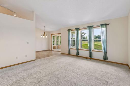 wide open living space with a view!