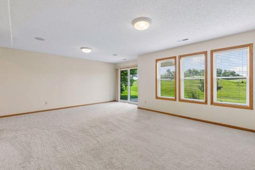 lower level walk out and large windows with a view