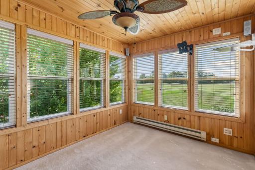 sunroom space for early morning coffee, late night movies or daytime relaxation with a sunny breeze