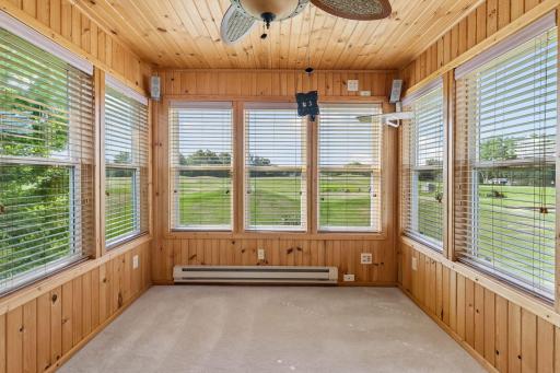 Gorgeous golf course views from your sunroom