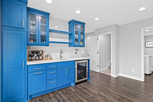 Wet bar for entertaining