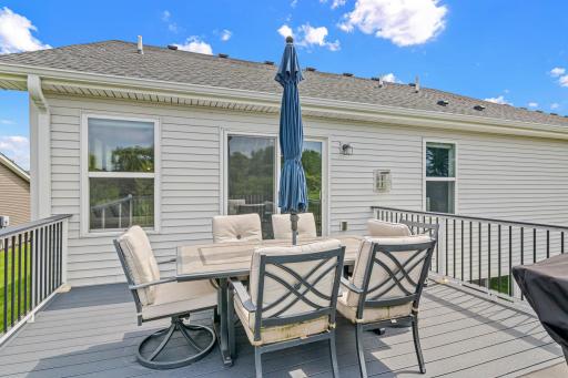 Maintenance free deck to enjoy the views