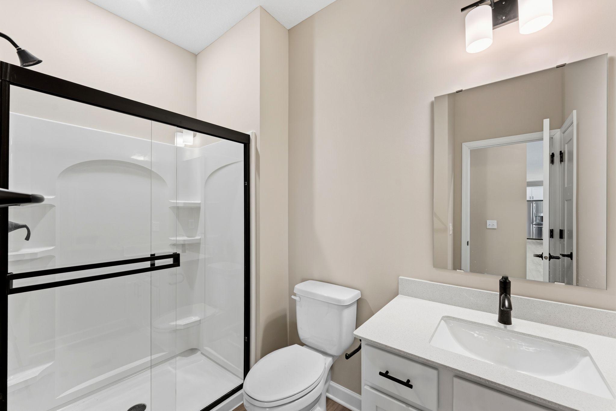 This bathroom is located on the the main floor, making it more convenient to accommodate guests and family members.