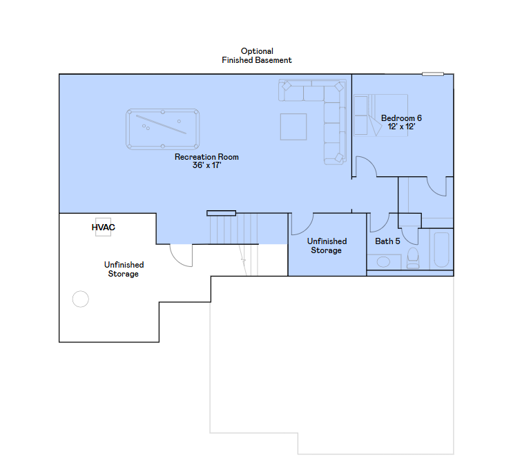McKinley lower level floorplan.