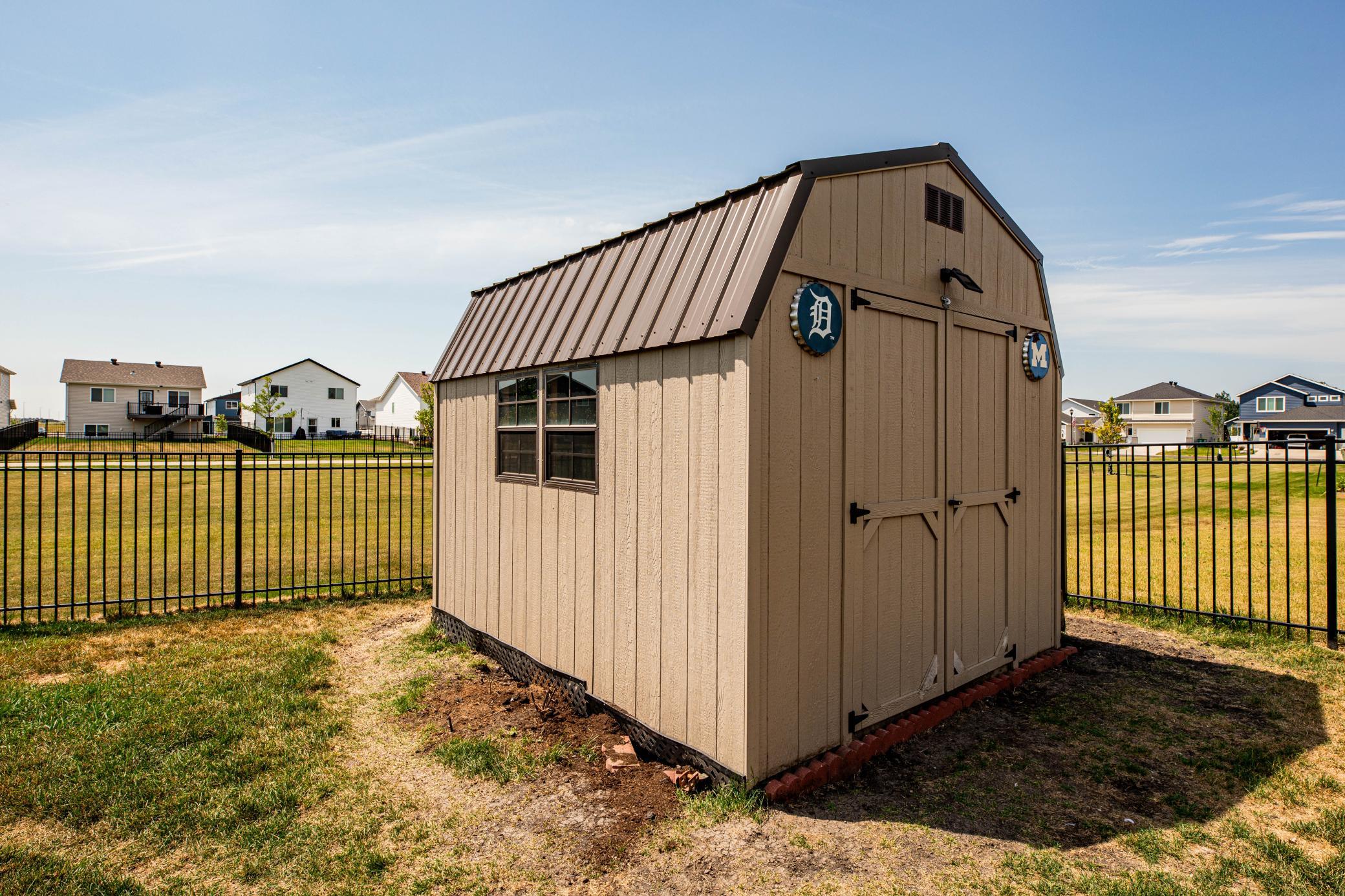 Shed included