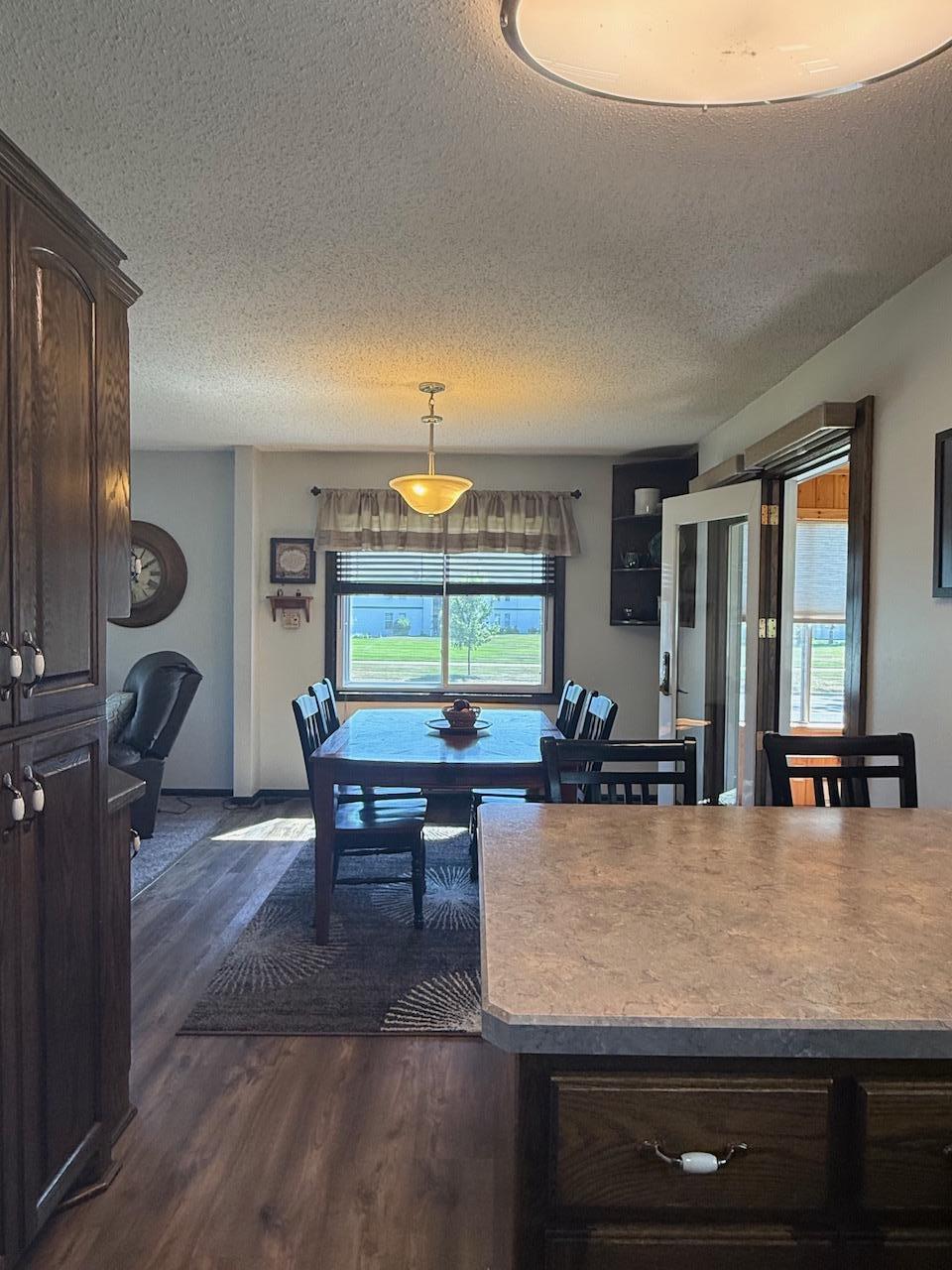 Dining room and seating area off kitchen