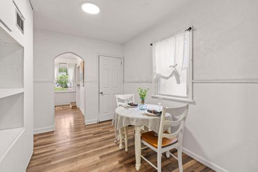 Bright dining area with room to gather for everyday meals.