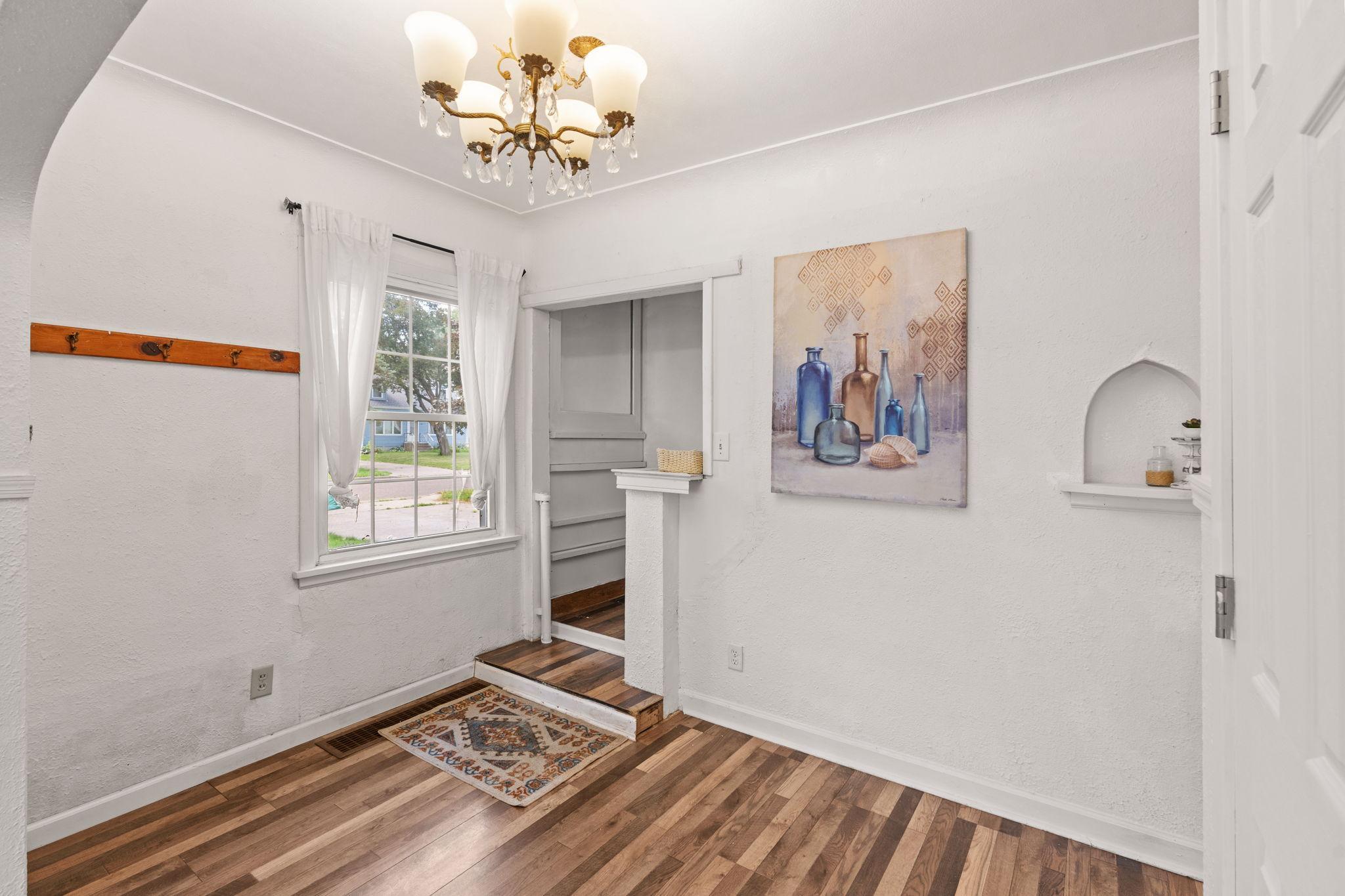 Dedicated dining space conveniently located near the kitchen.