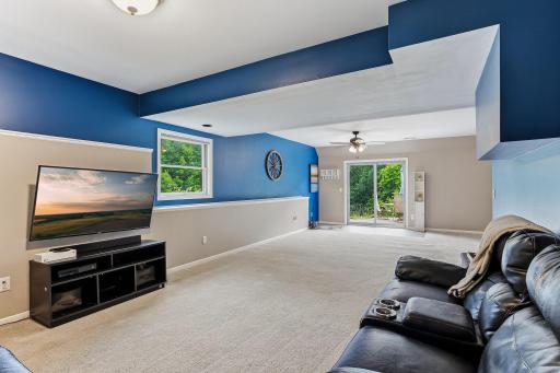 Family room walks out to back yard.