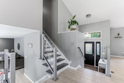 Staircase up to bedrooms.