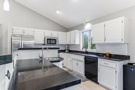 Notice the second sink in the center island.
