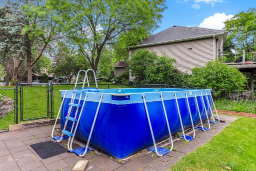 Above ground saltwater pool