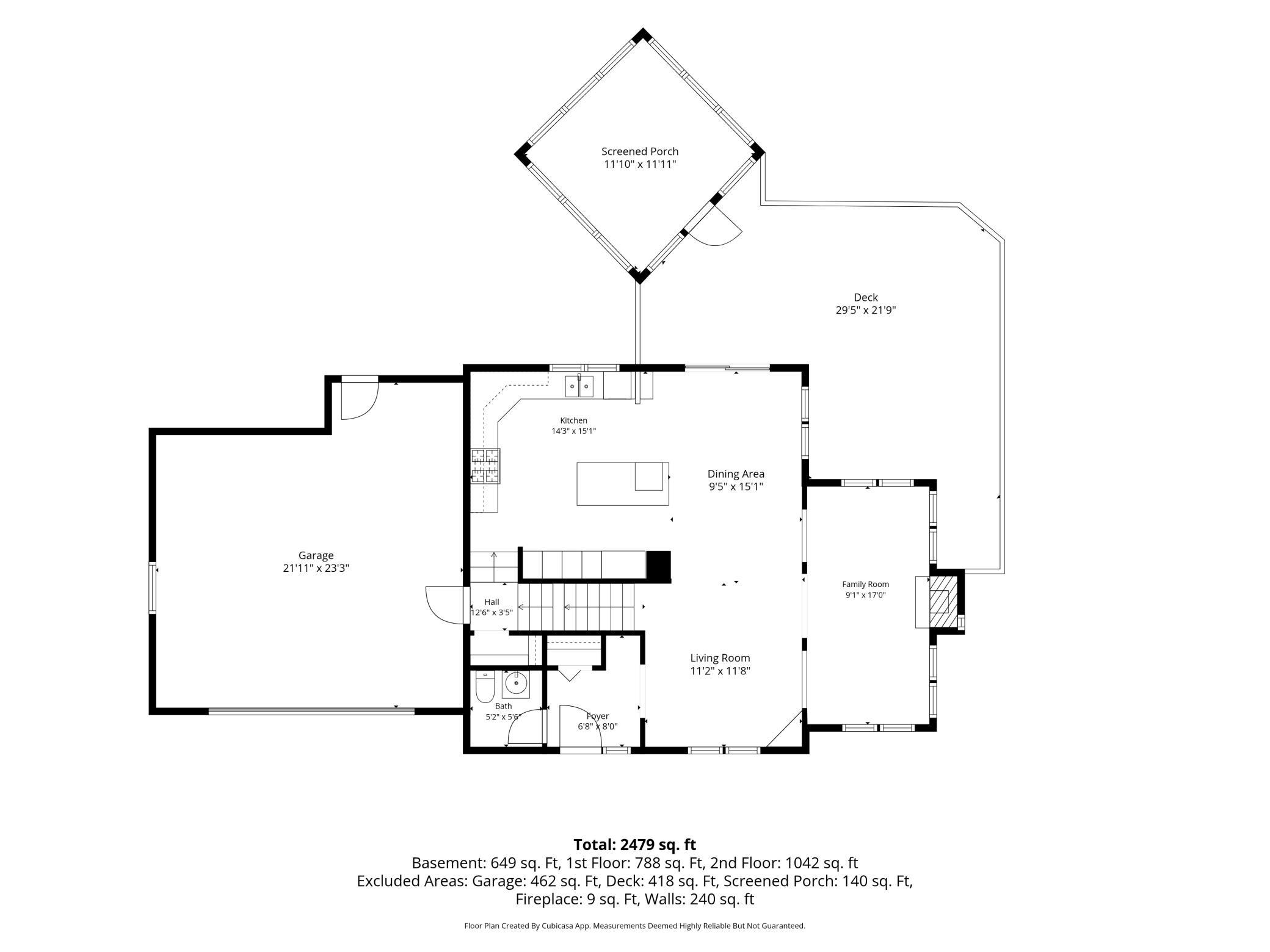 floor plan - main level