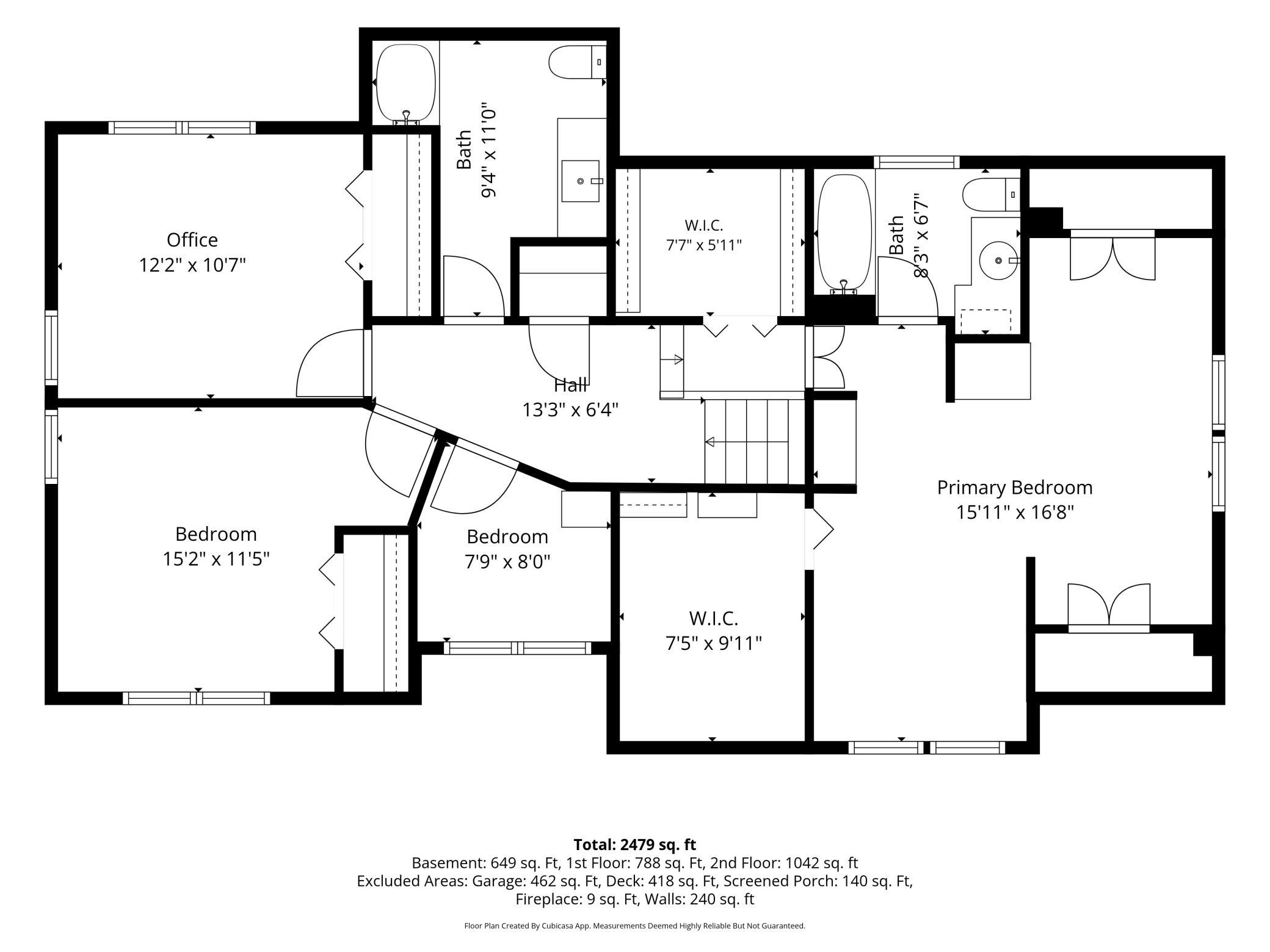 floor plan - upper level