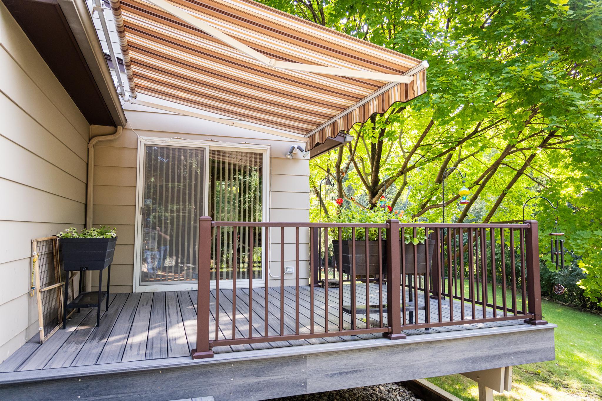 DECK WITH AWNING