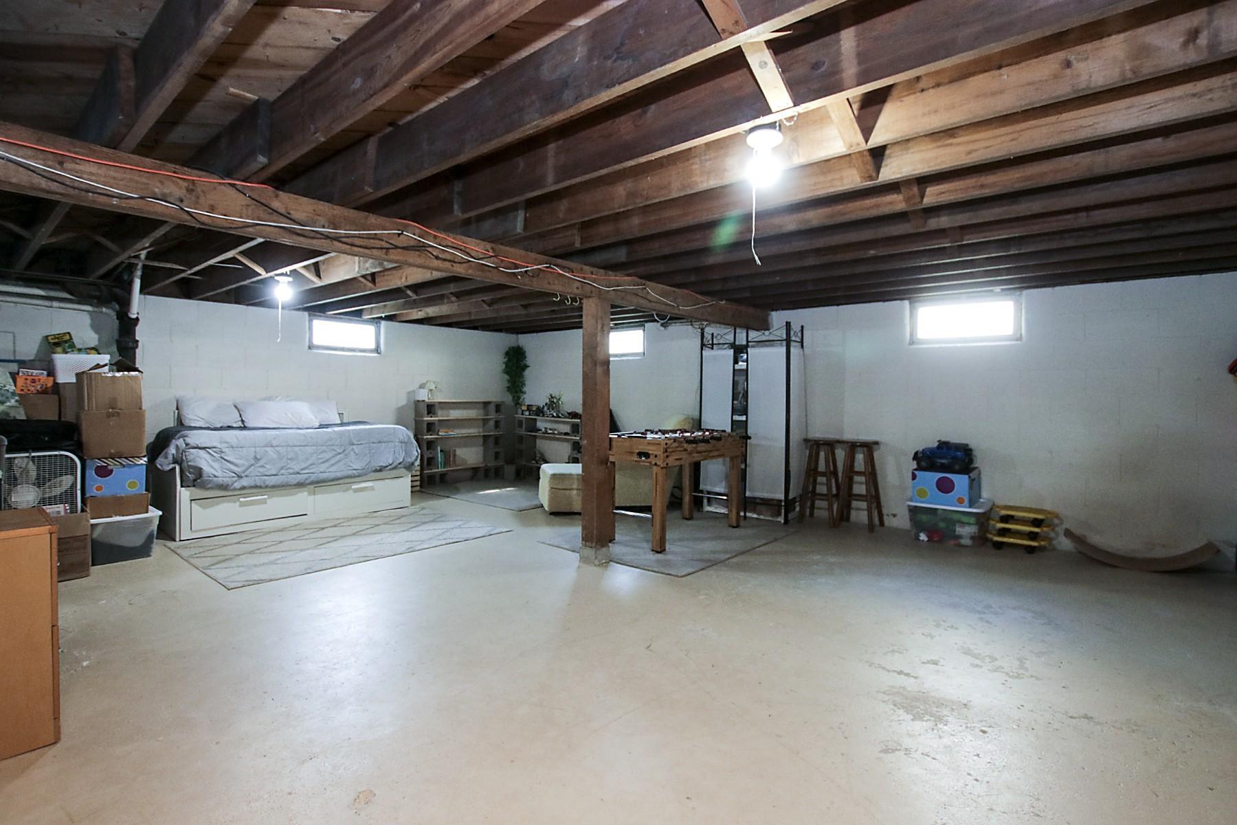 The unfinished basement provides excellent opportunity to add equity.
