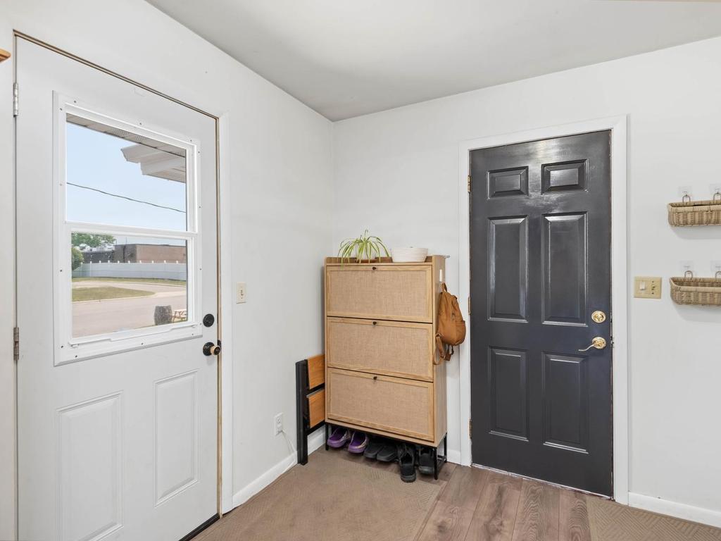 Immediately off the back/garage entrance is a nice mud room area and the laundry.