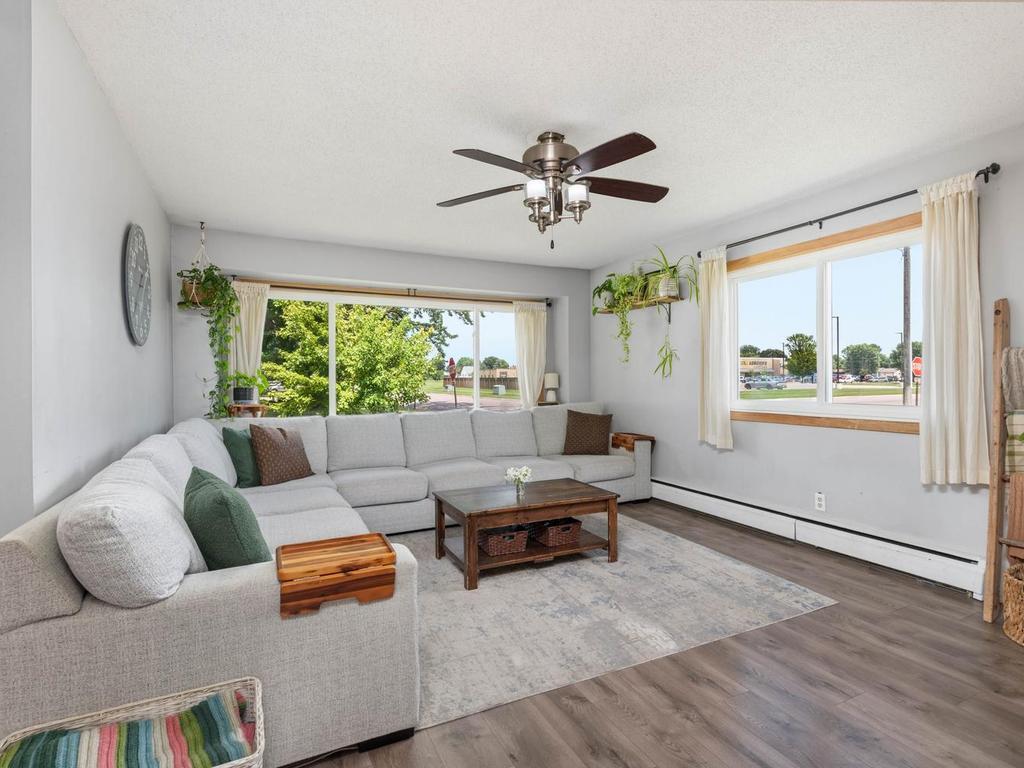 Look at all this natural light in the living room!