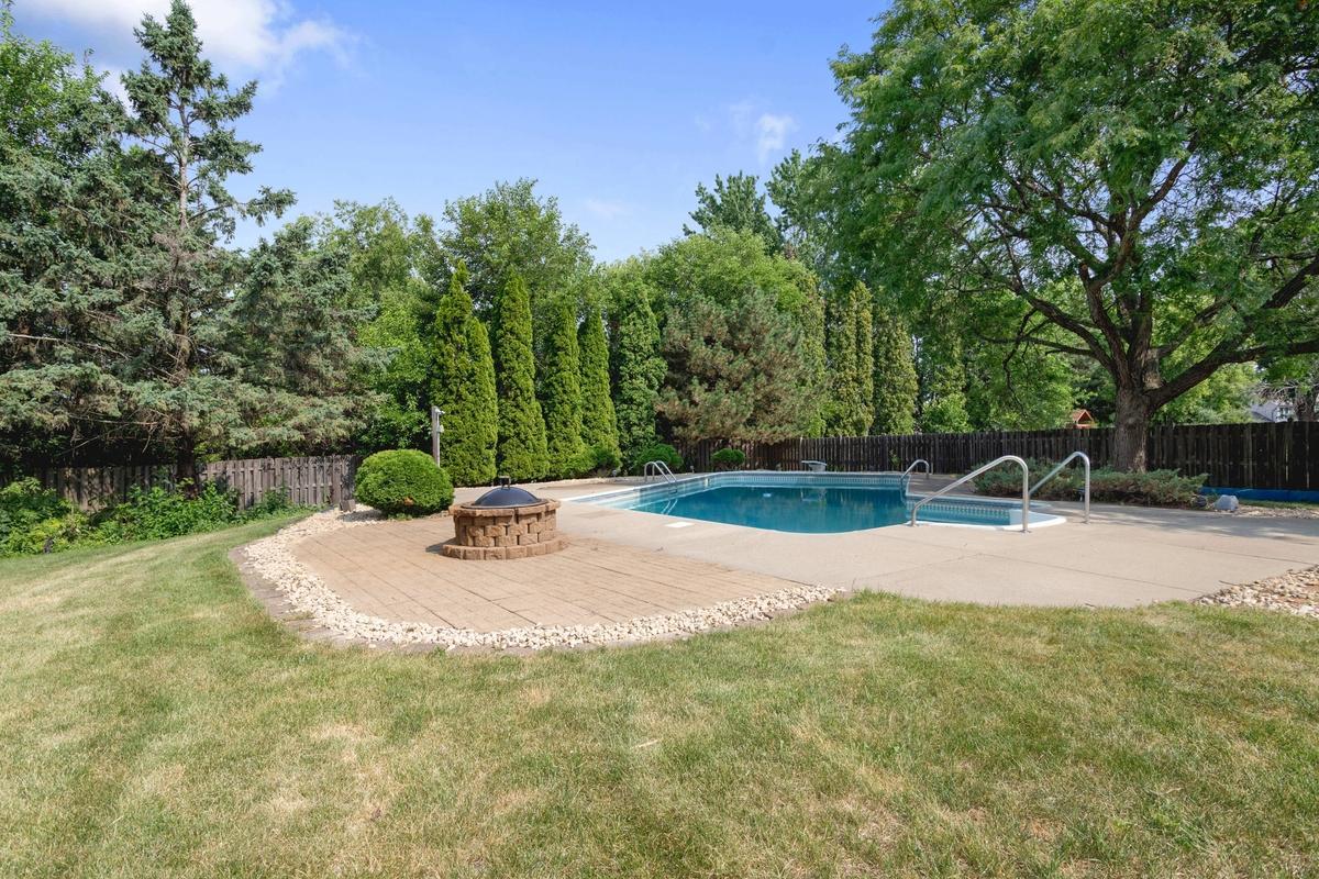 Fire pit and pool