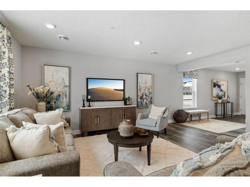 Spacious main level is light and bring with lots of windows and knowdown ceilings.